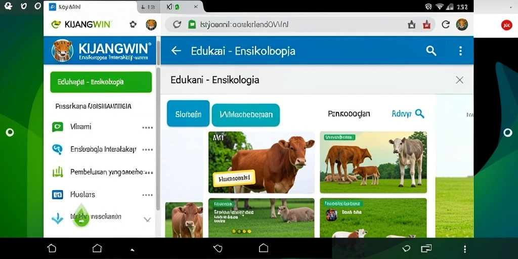 Tampilan antarmuka <strong>KIJANGWIN</strong> yang menarik dan informatif.