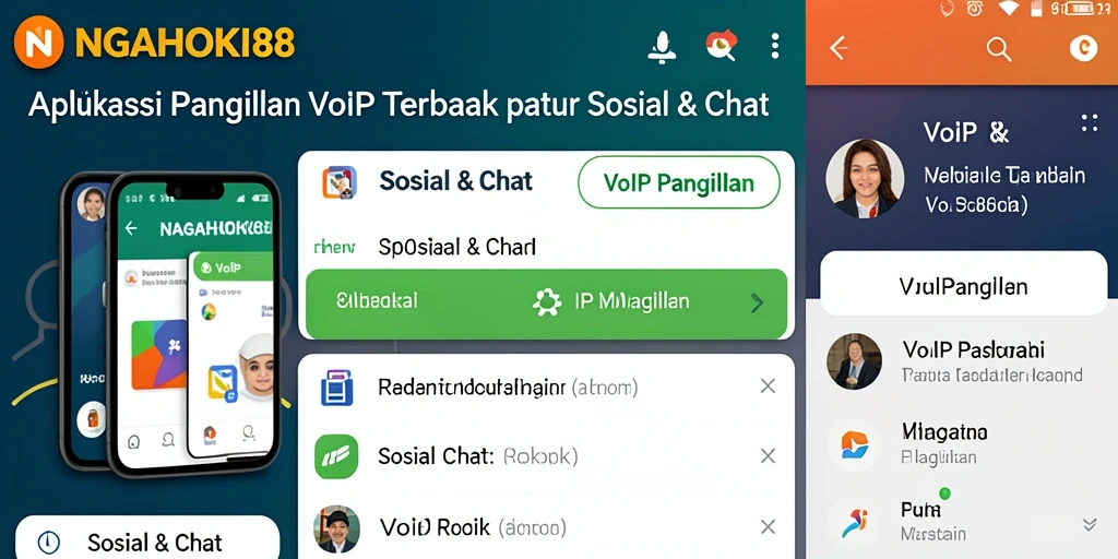 Tampilan antarmuka NAGAHOKI88 yang intuitif untuk panggilan VoIP.